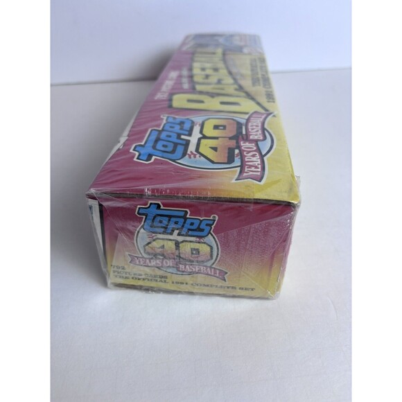New Sealed 1991 Topps Baseball Factory Complete 792 Card Set Rickey Henderson - Picture 4 of 6